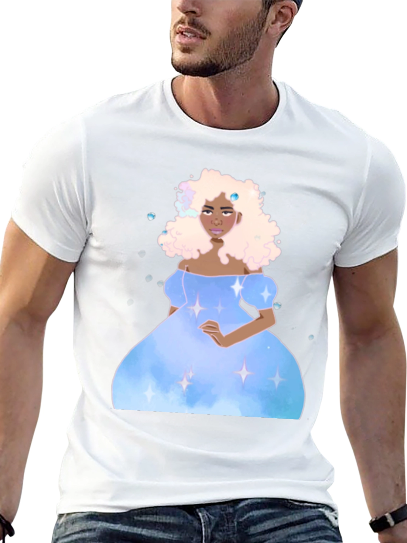 Celestial Princess Black T-Shirt