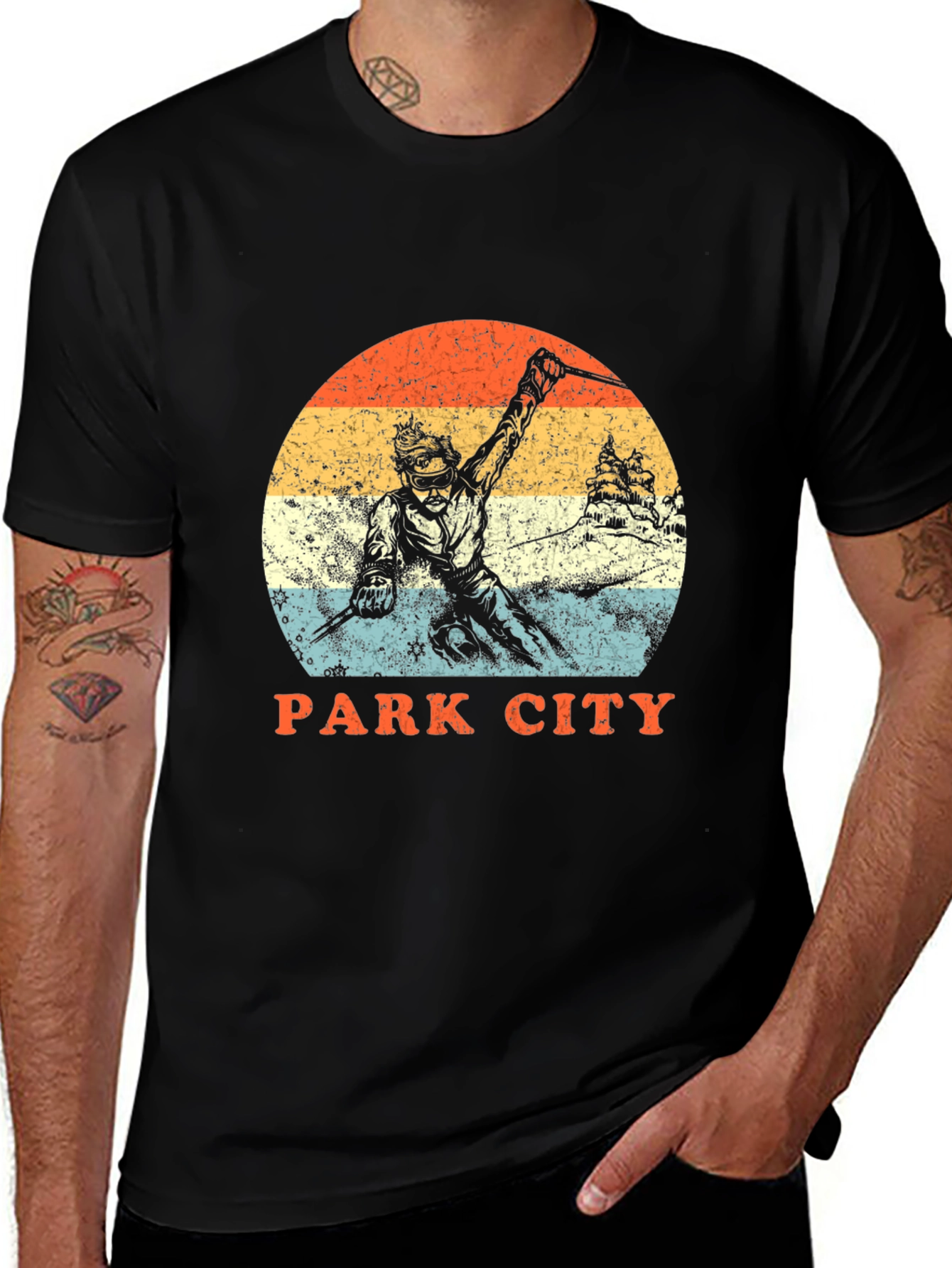 Park City Retro Skiing T-Shirt