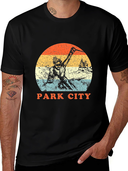 Park City Retro Skiing T-Shirt