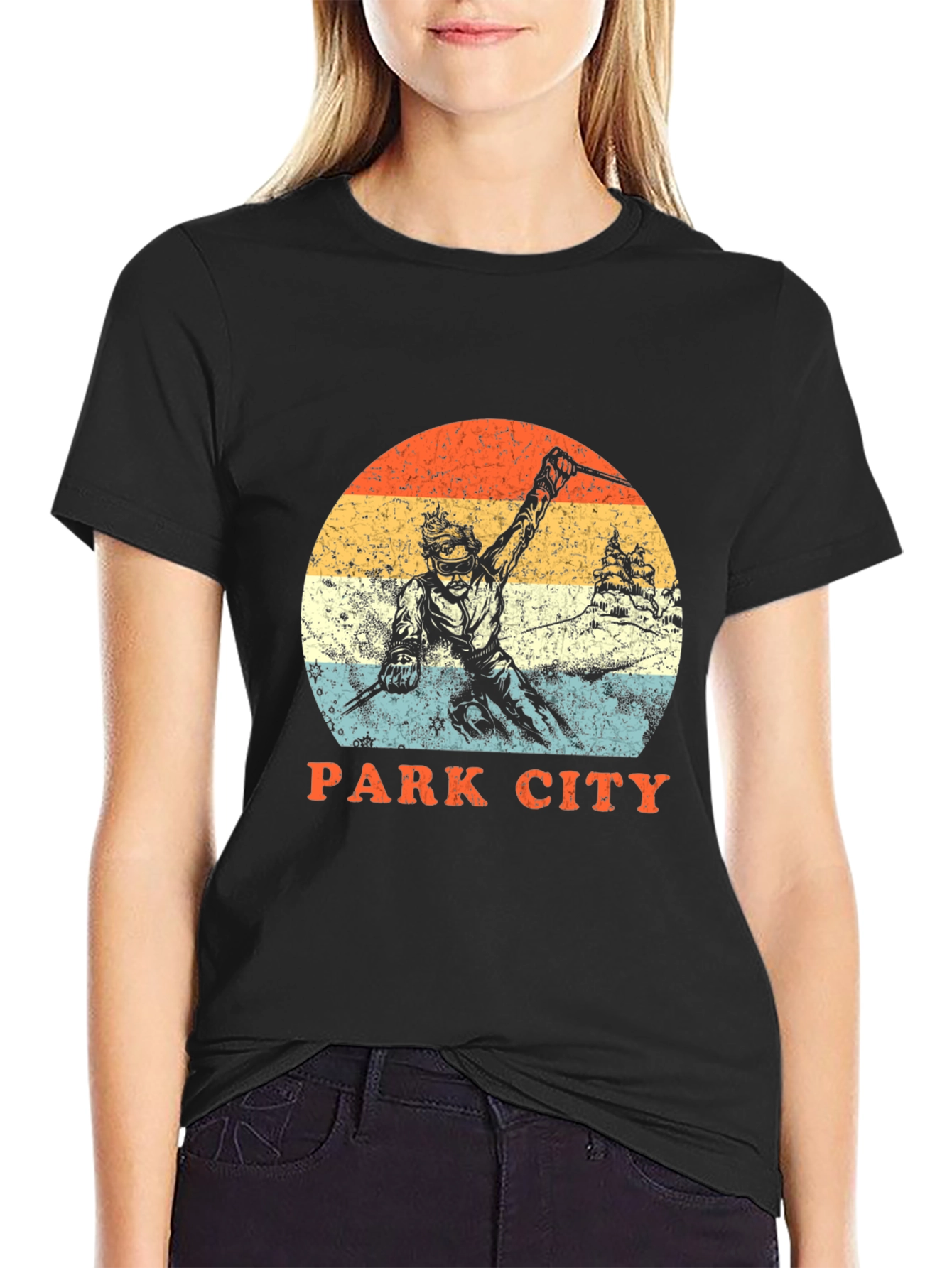 Park City Retro Skiing T-Shirt