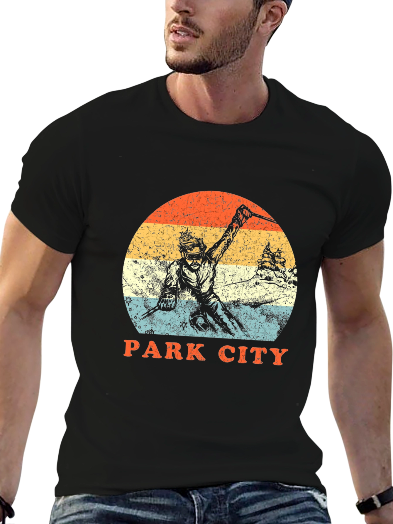 Park City Retro Skiing T-Shirt