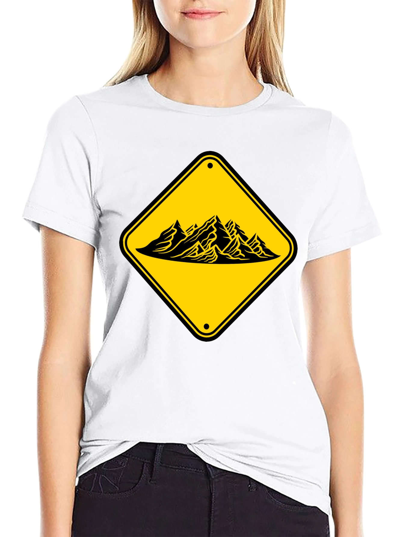 Mountain Sign Graphic Tee - Adventure Awaits!