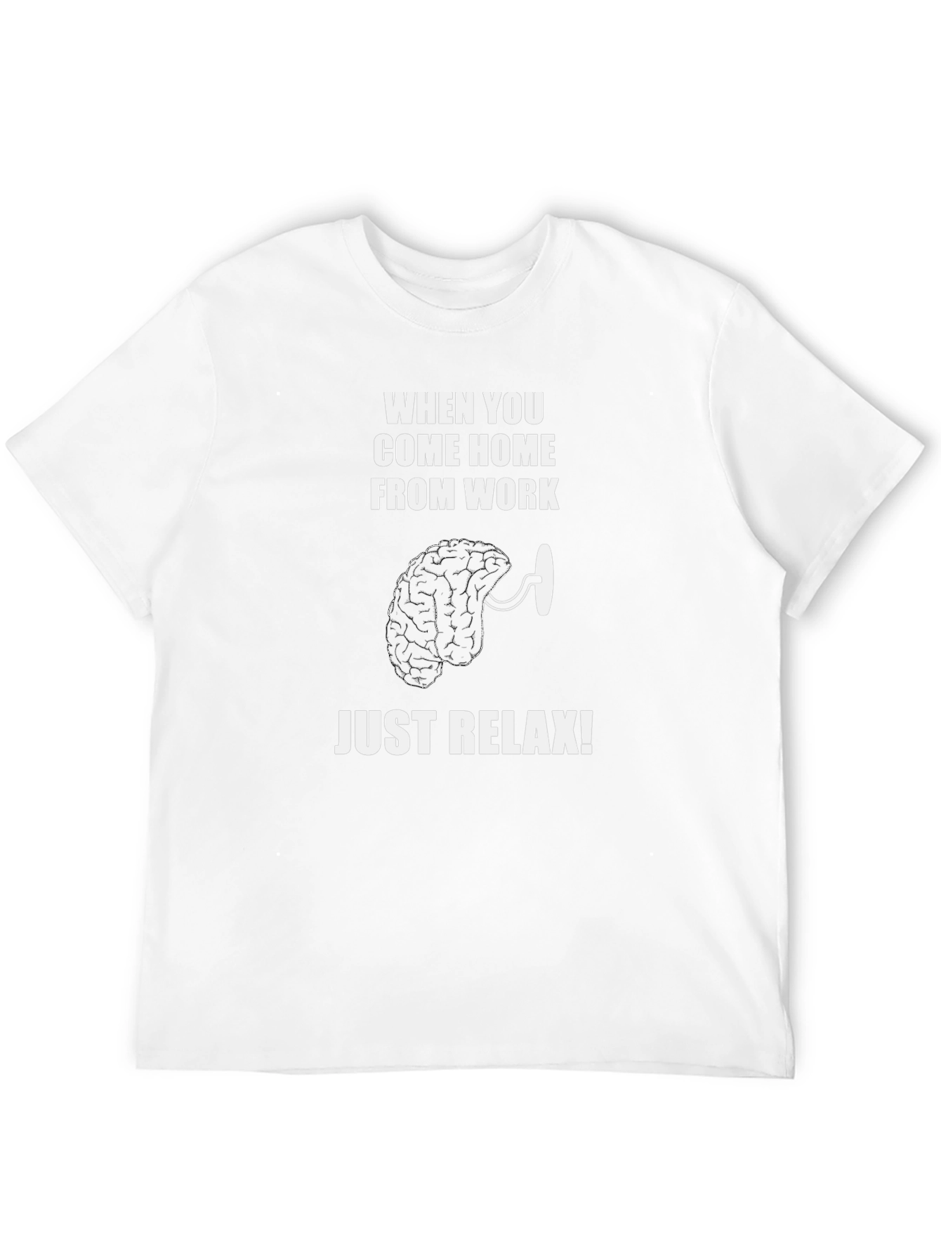 Relax Your Mind T-Shirt - Funny Brain Tee