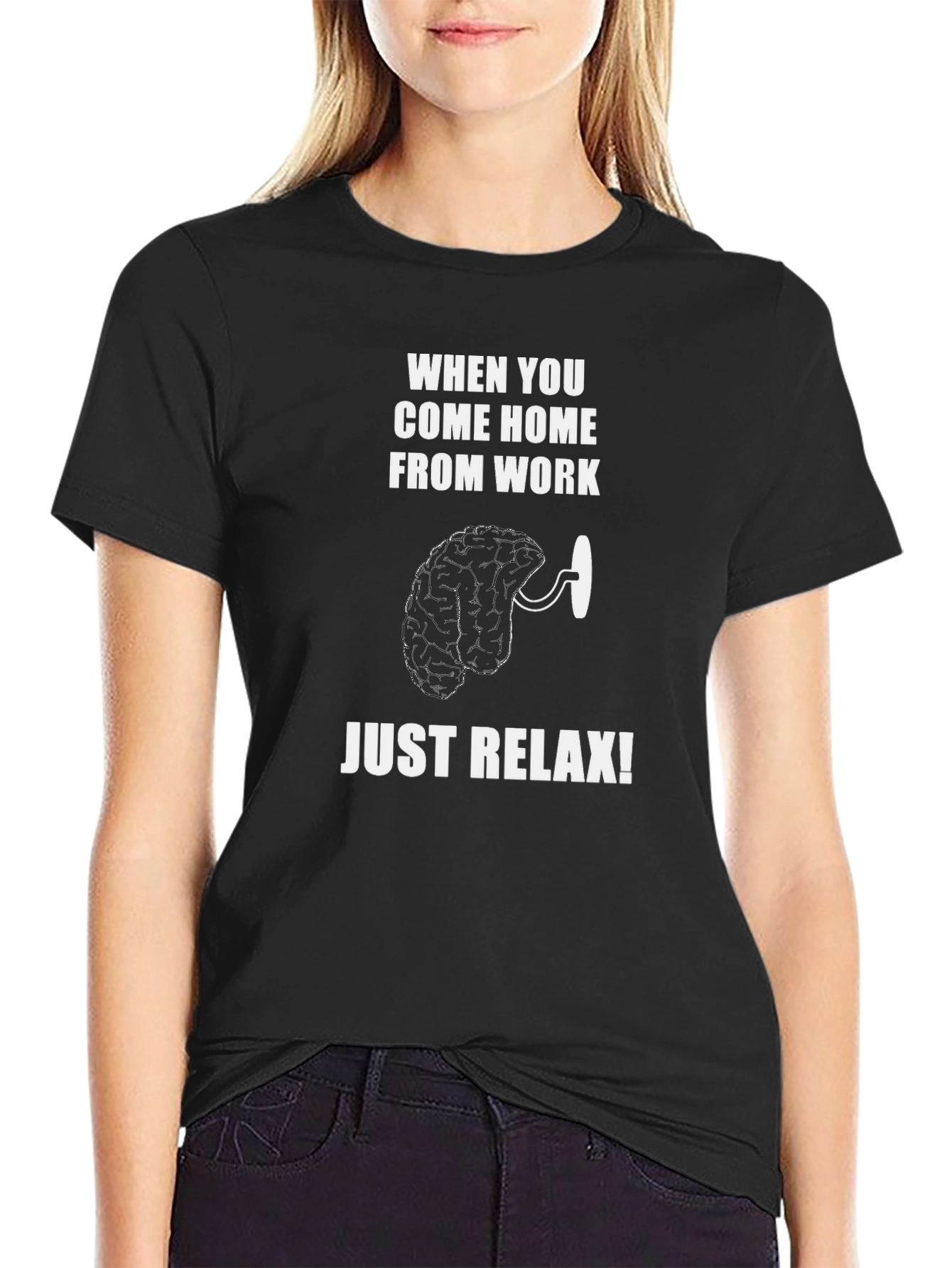 Relax Your Mind T-Shirt - Funny Brain Tee