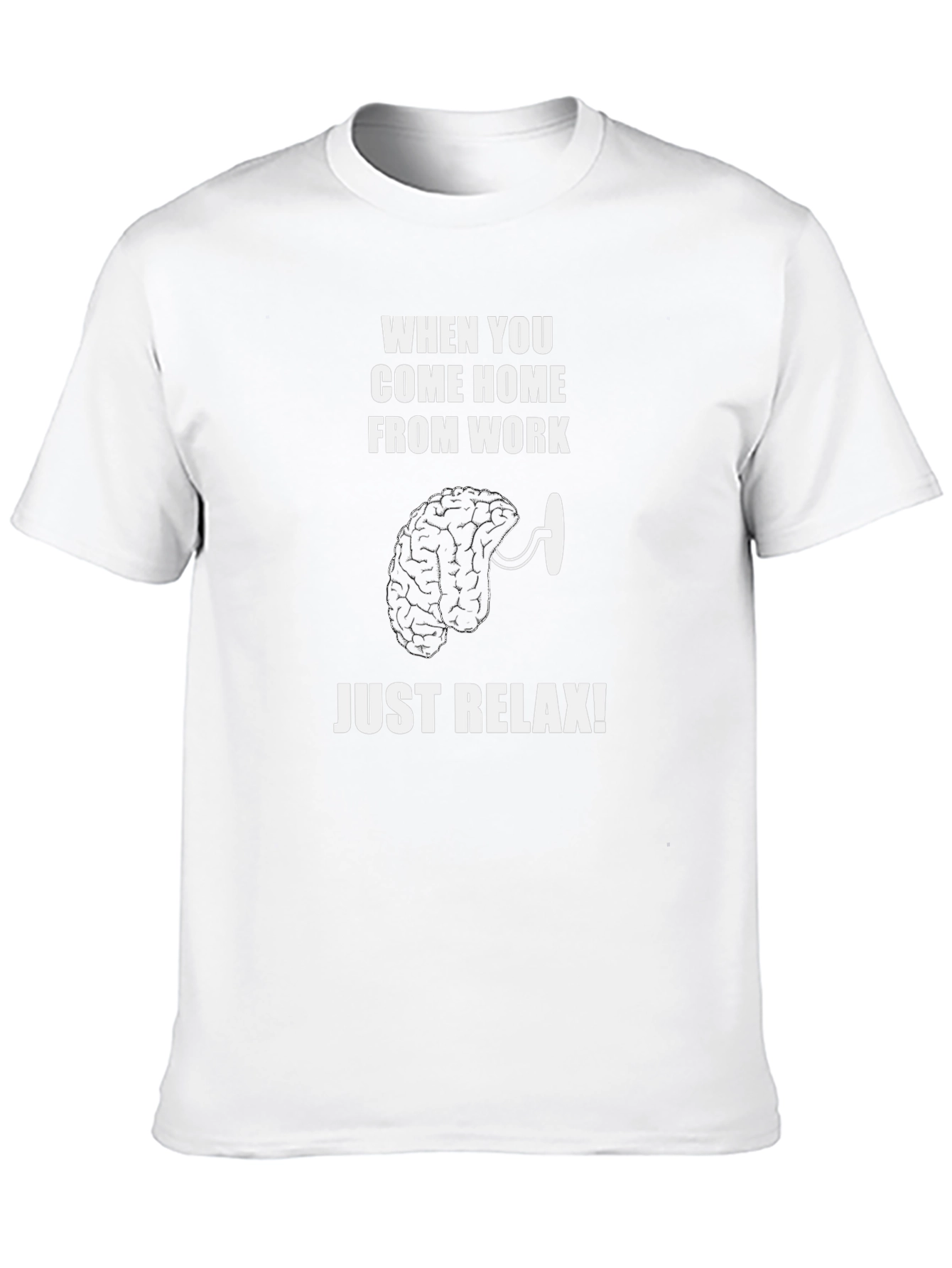 Relax Your Mind T-Shirt - Funny Brain Tee