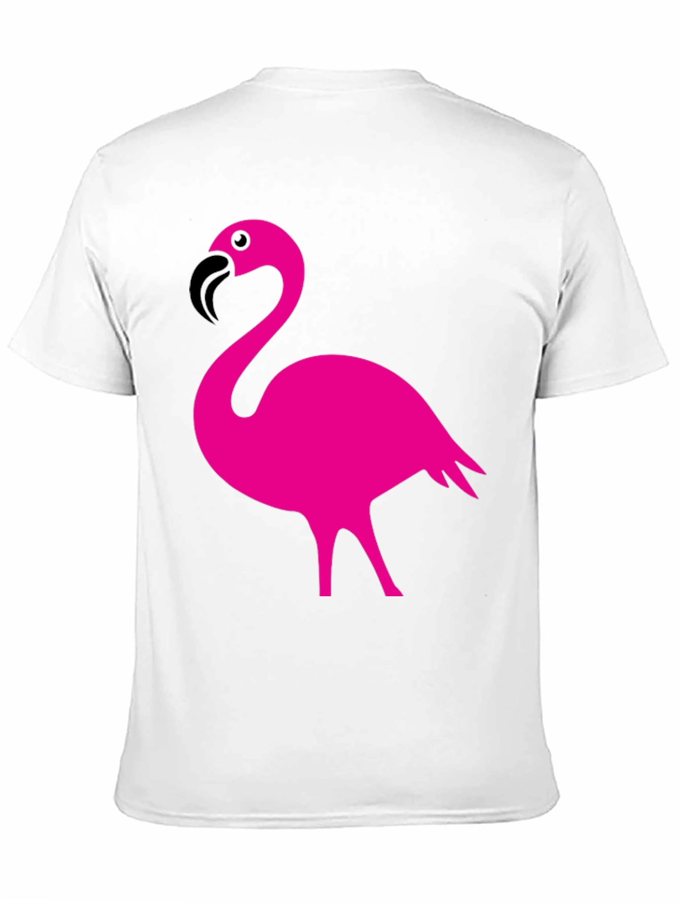 Flamingo Graphic Tee - Stylish Black Cotton T-Shirt