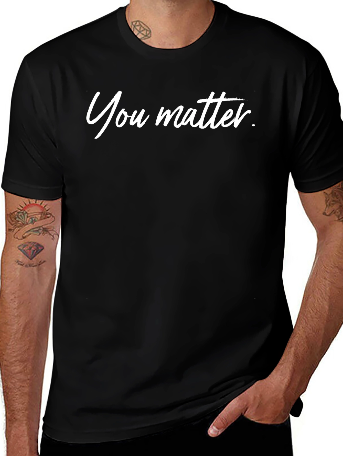 You Matter Black T-Shirt - Comfort Fit