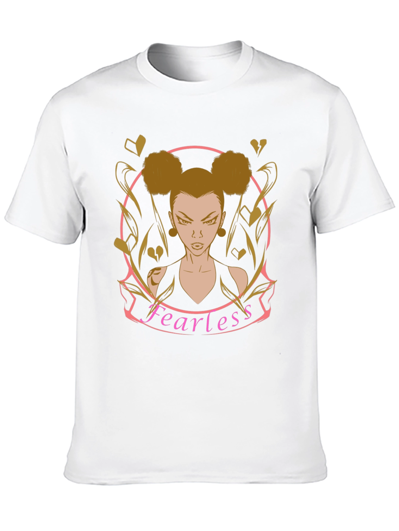 Fearless Graphic T-Shirt - Edgy Cartoon Style