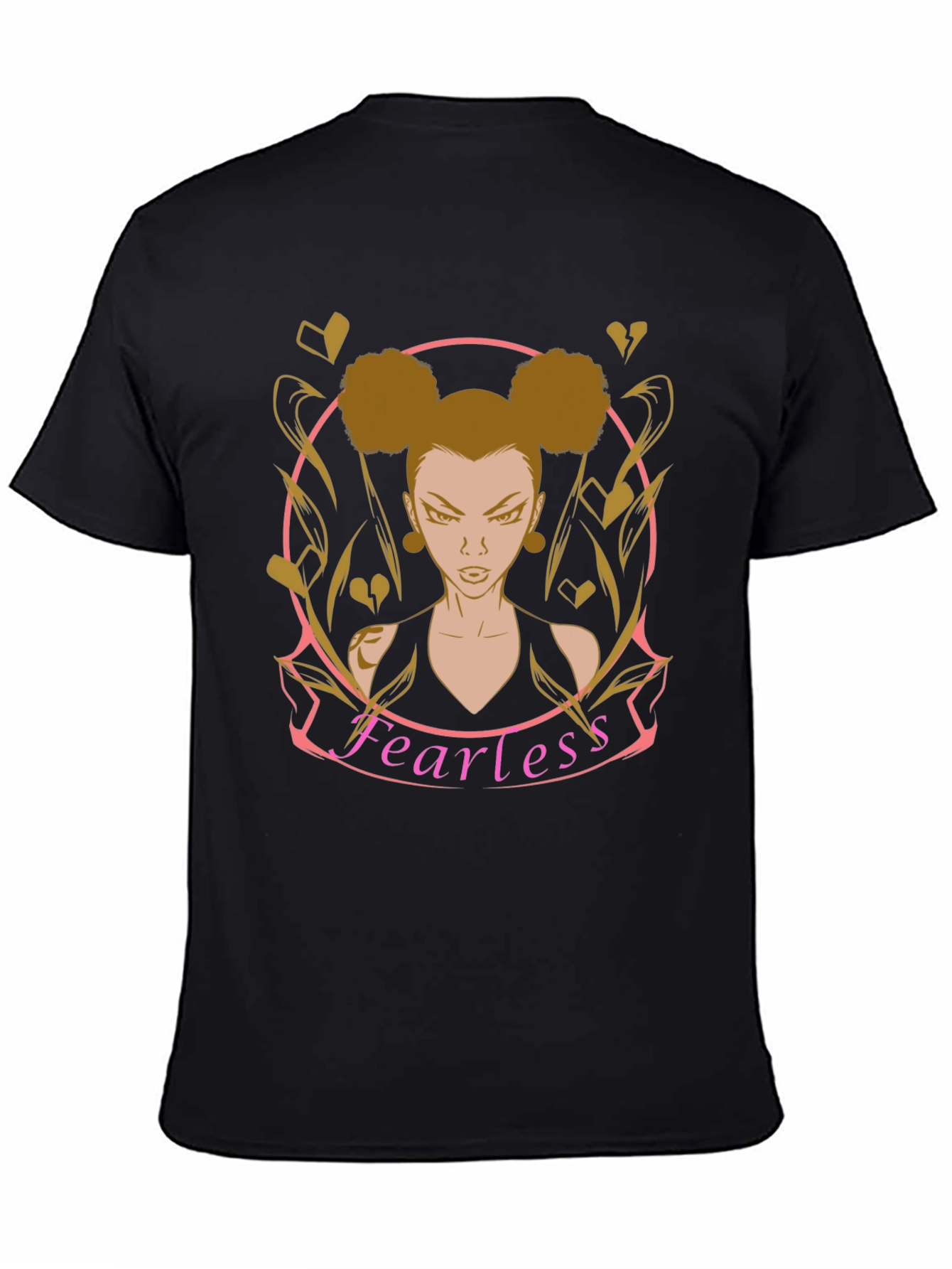 Fearless Graphic T-Shirt - Edgy Cartoon Style