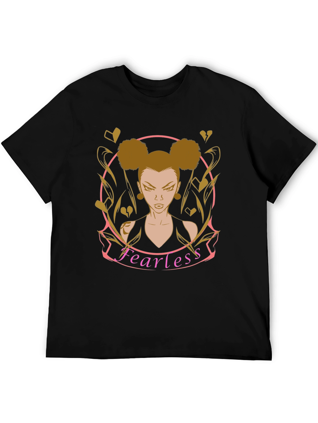 Fearless Graphic T-Shirt - Edgy Cartoon Style