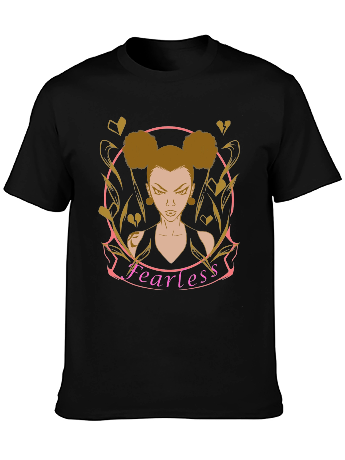 Fearless Graphic T-Shirt - Edgy Cartoon Style