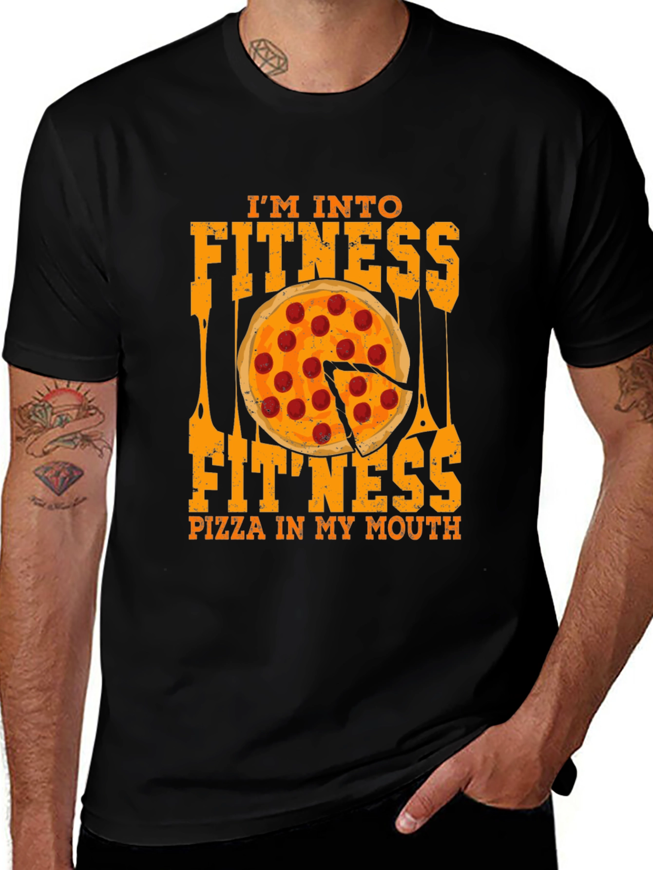 Im Into Fitness Pizza T-Shirt