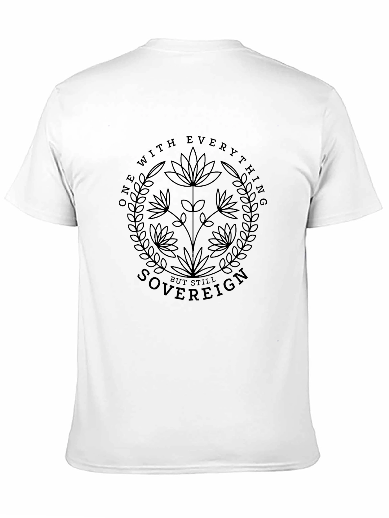 Sovereign Graphic Tee - Unique Botanical Design