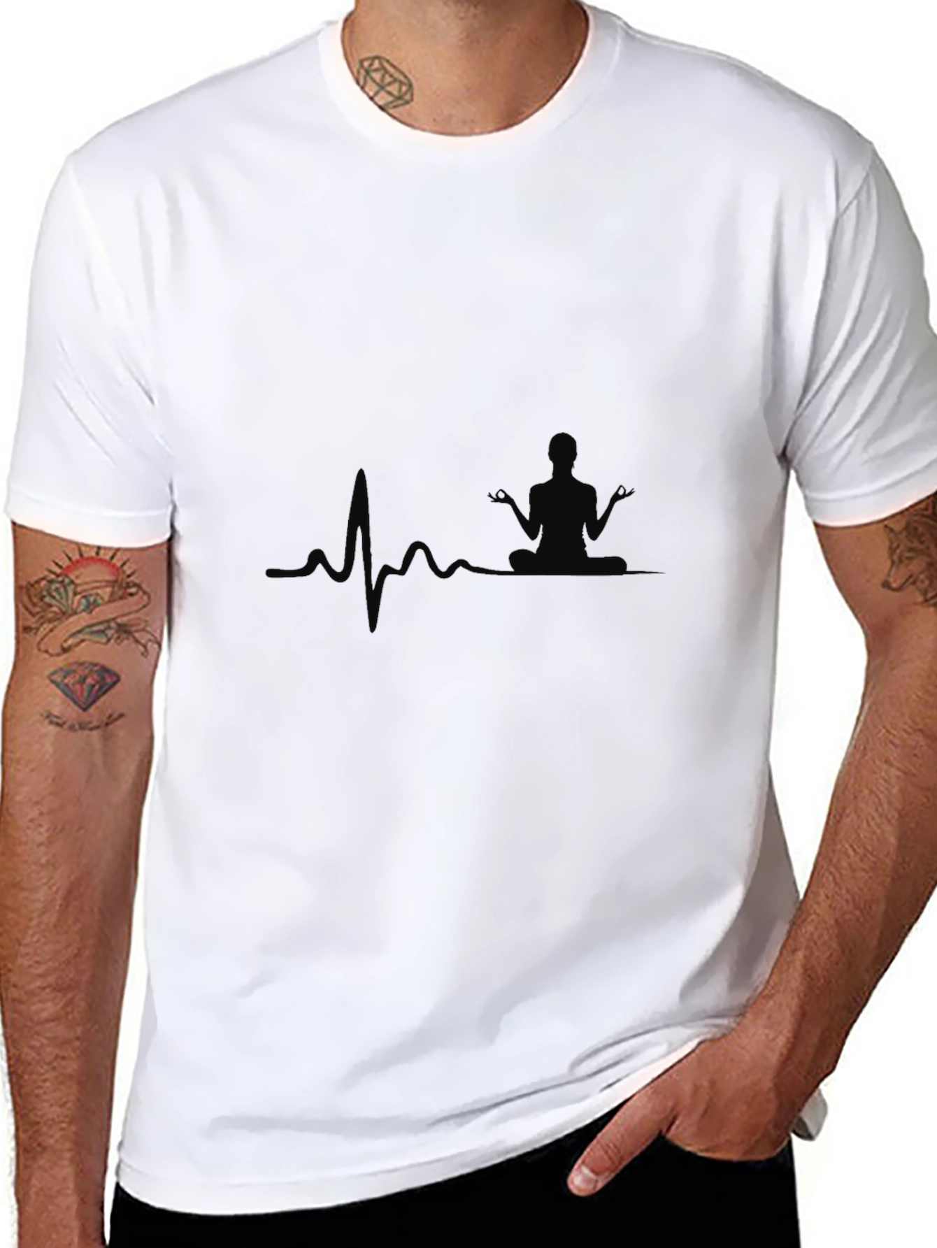 Yoga Heartbeat Graphic T-Shirt