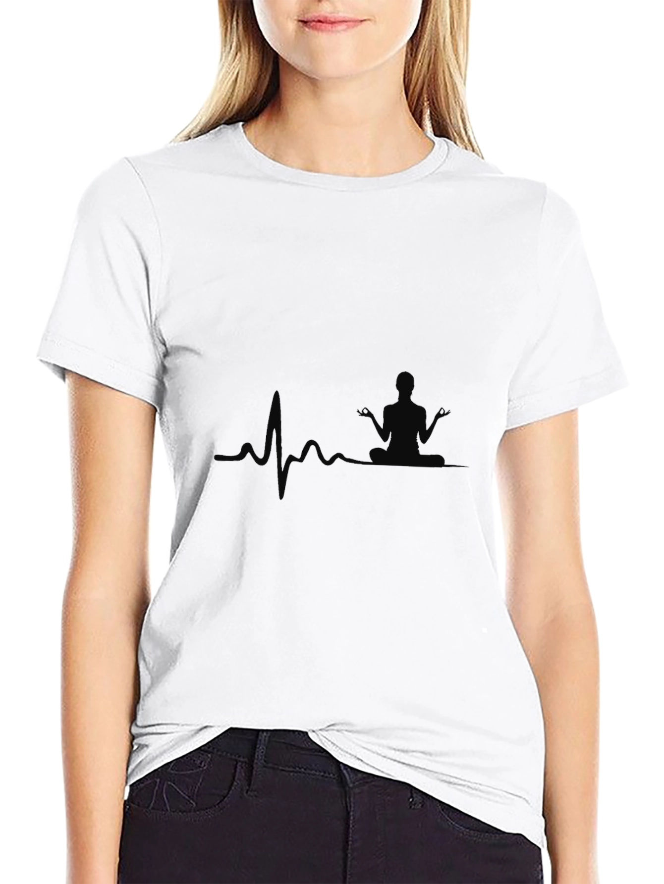 Yoga Heartbeat Graphic T-Shirt