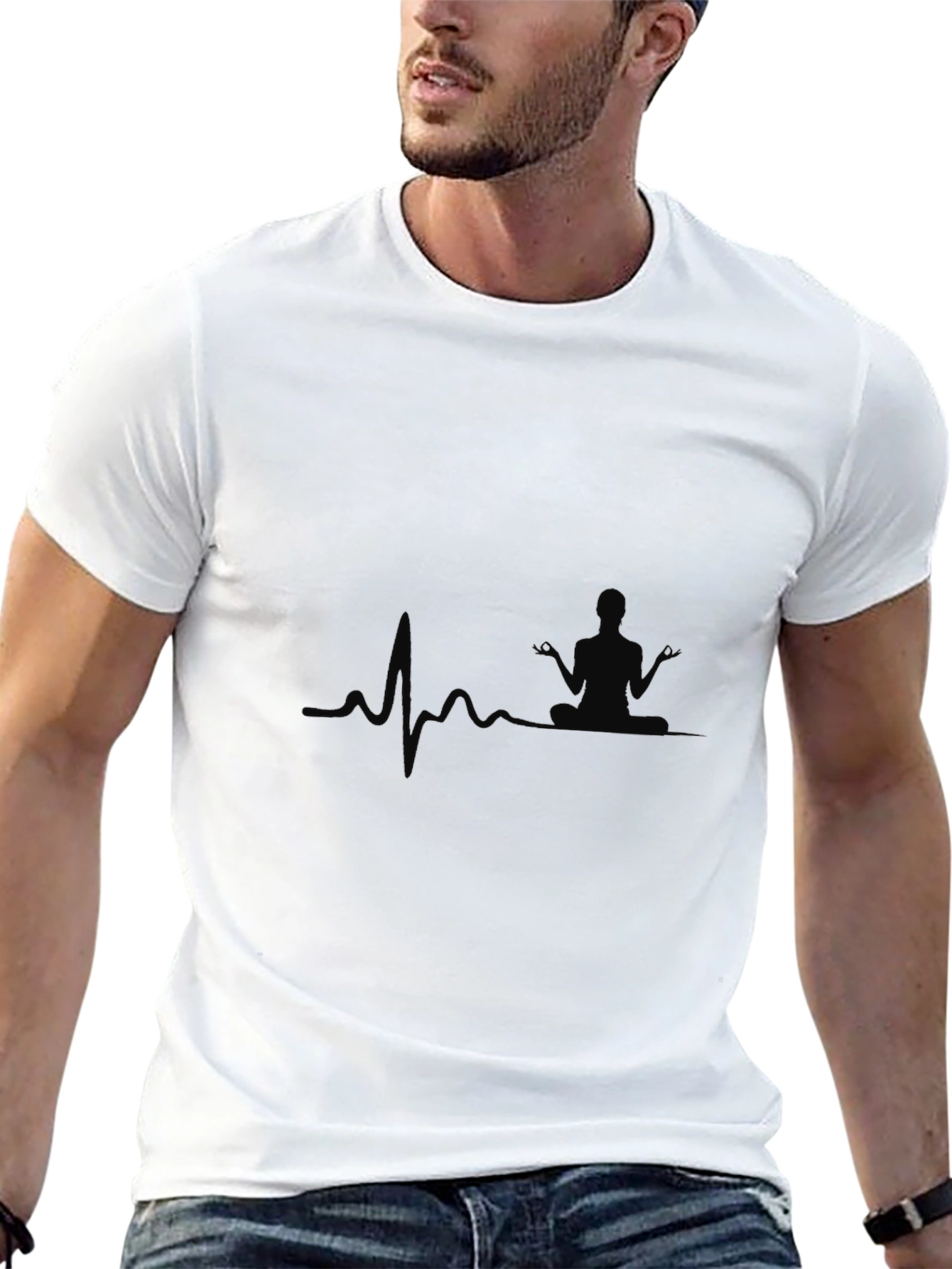 Yoga Heartbeat Graphic T-Shirt