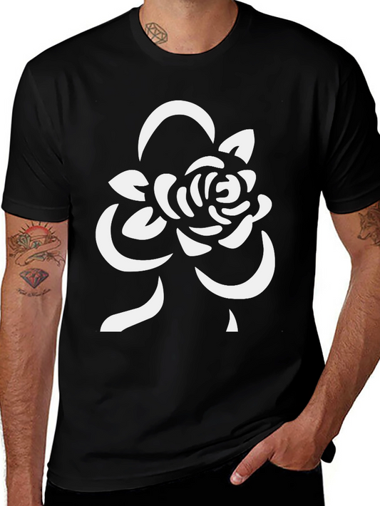 Rose Graphic Black T-Shirt