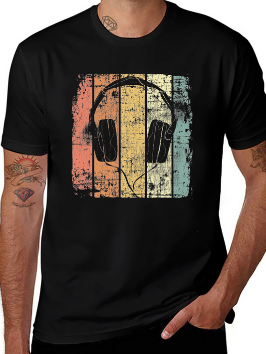Retro Headphones Graphic Tee