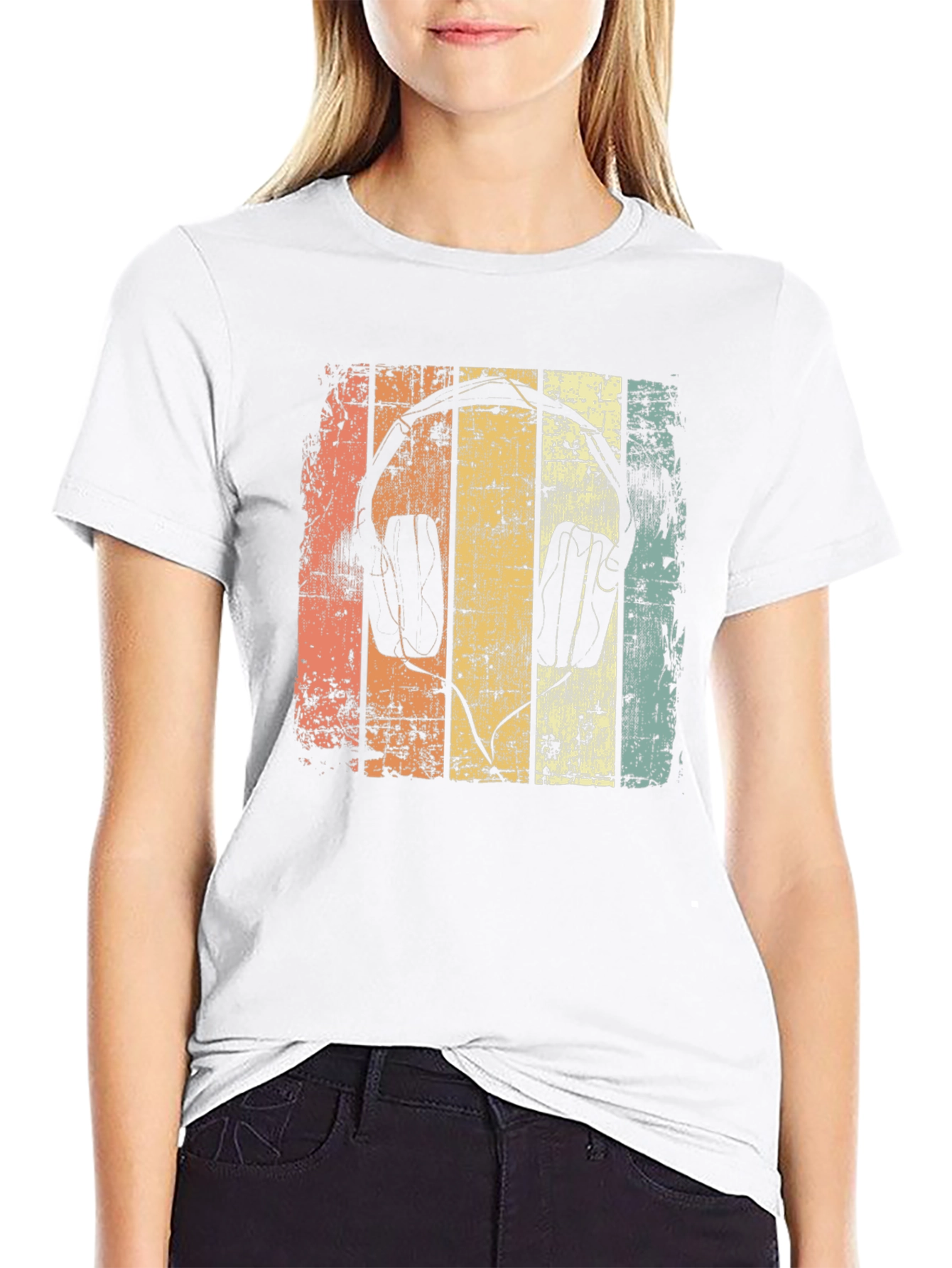 Retro Headphones Graphic Tee