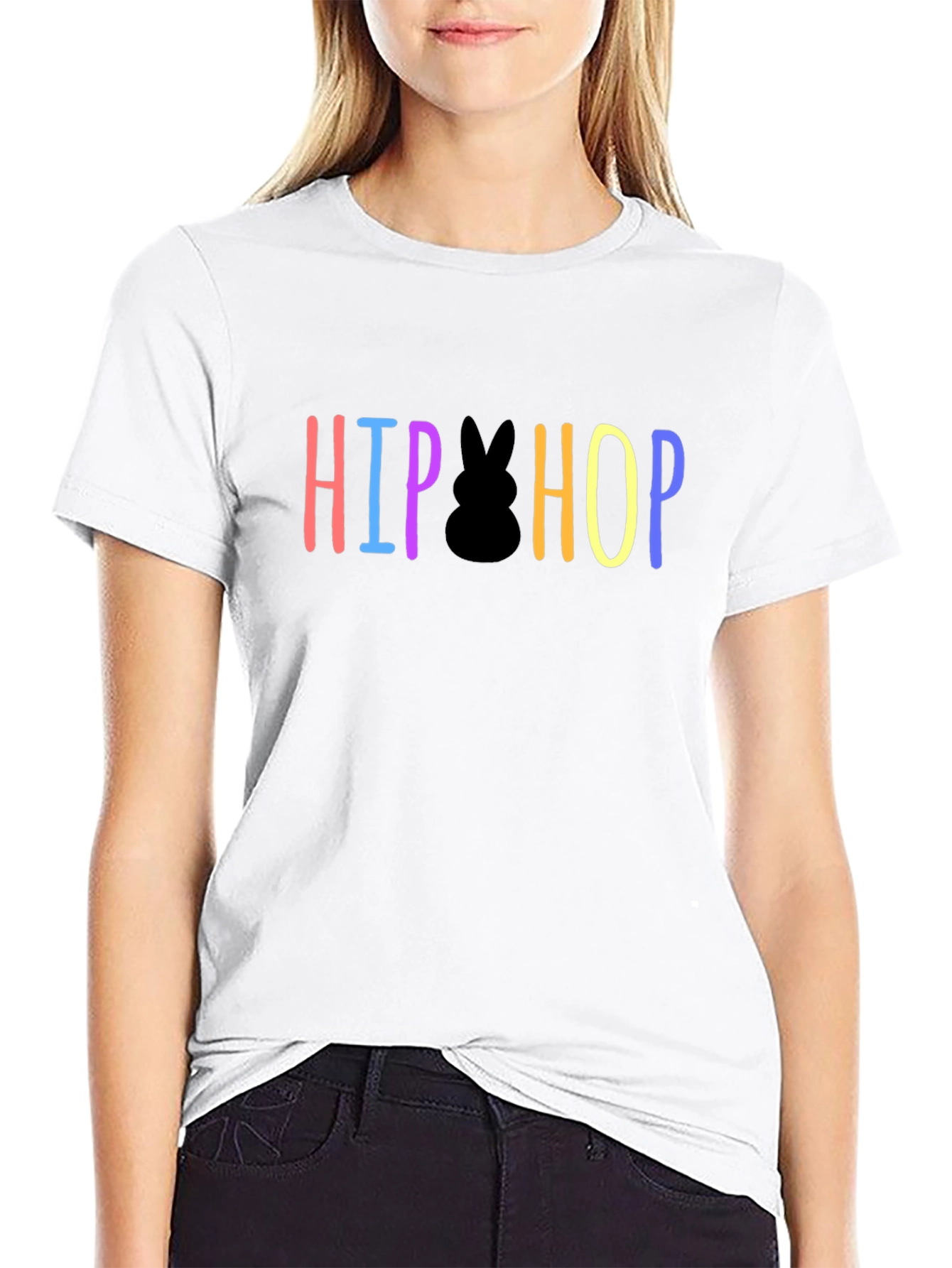 Hip Hop Bunny Graphic T-Shirt - Easter Fun