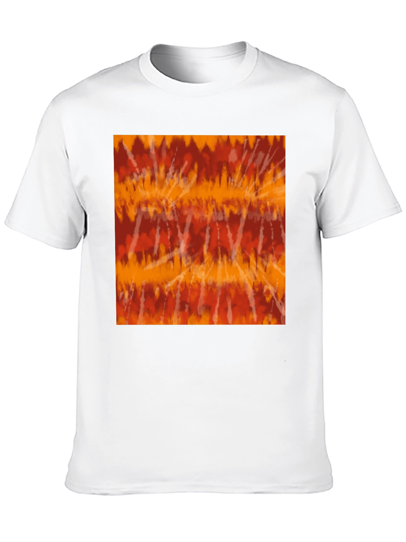 Retro Tie-Dye Graphic Tee - Casual Black T-Shirt