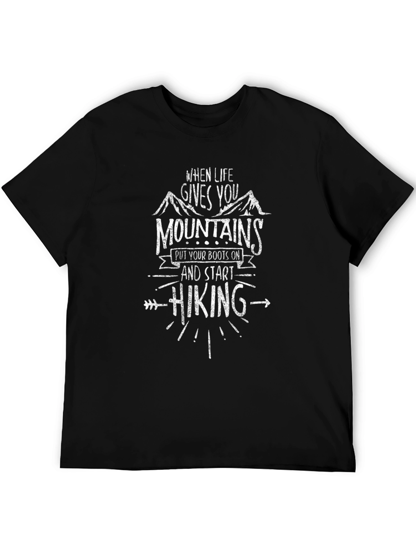Mountain Hiking Graphic Tee - Adventure Ready Shirt