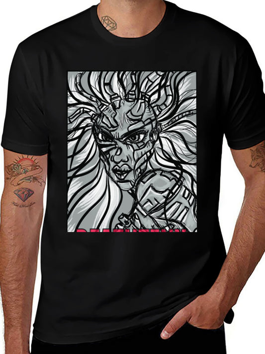 Cyberpunk Woman T-Shirt - Unique Graphic Tee