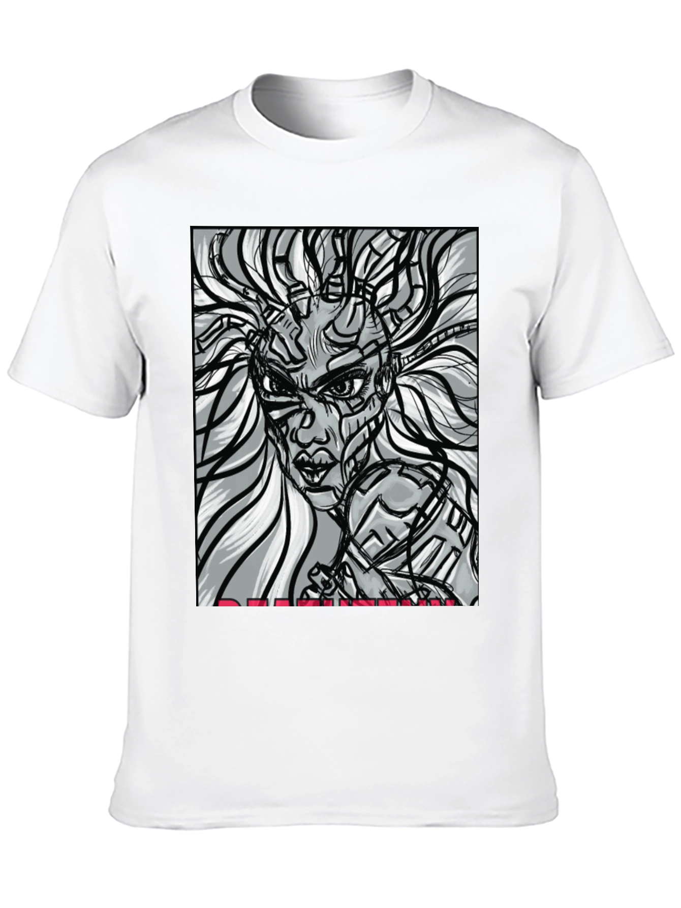 Cyberpunk Woman T-Shirt - Unique Graphic Tee