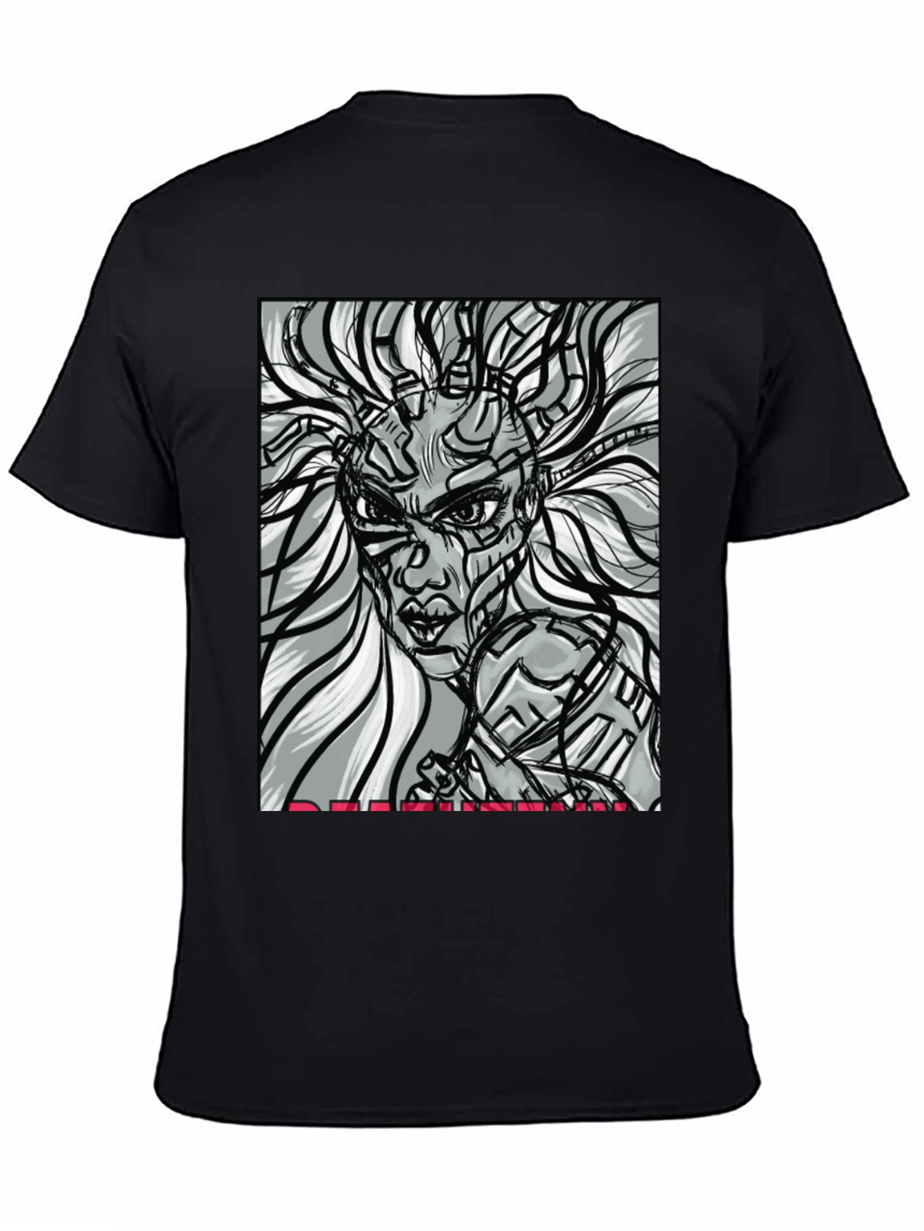 Cyberpunk Woman T-Shirt - Unique Graphic Tee