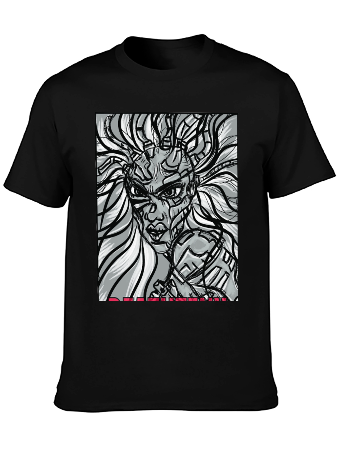 Cyberpunk Woman T-Shirt - Unique Graphic Tee