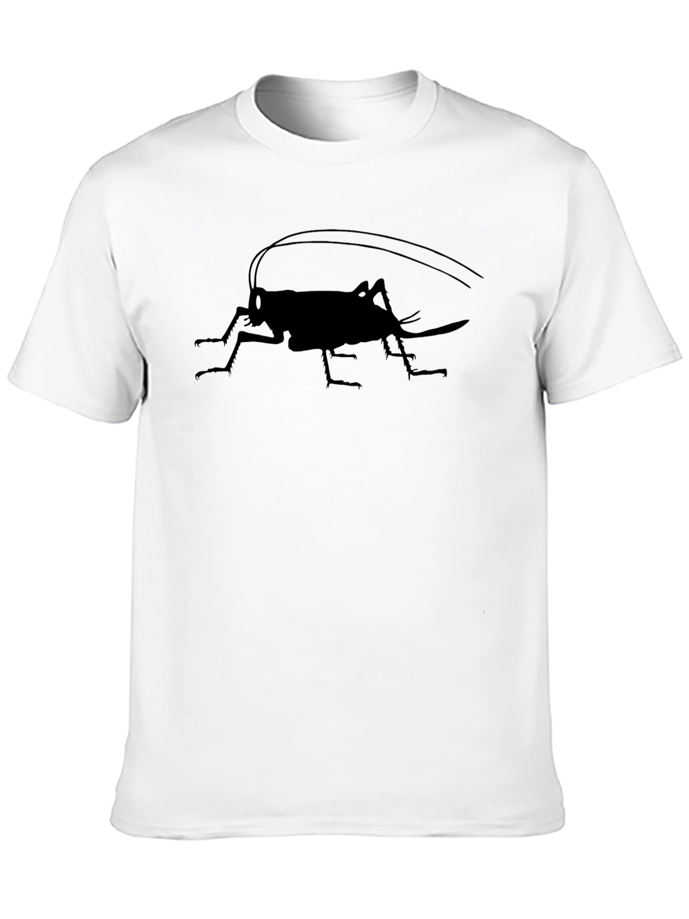 Cricket Silhouette Graphic Tee - Mens Black T-Shirt