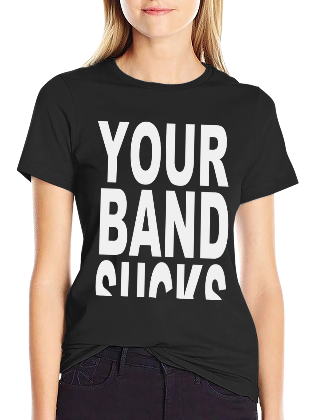 Your Band Sucks Graphic T-Shirt - Black
