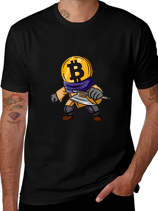 Bitcoin Crypto Warrior Black T-Shirt