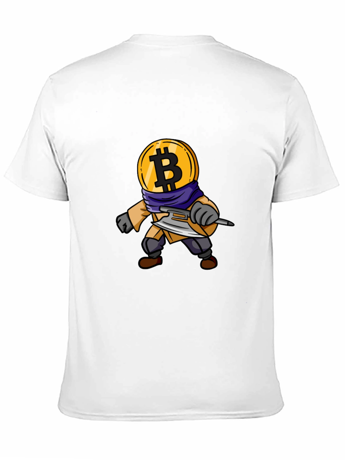 Bitcoin Crypto Warrior Black T-Shirt