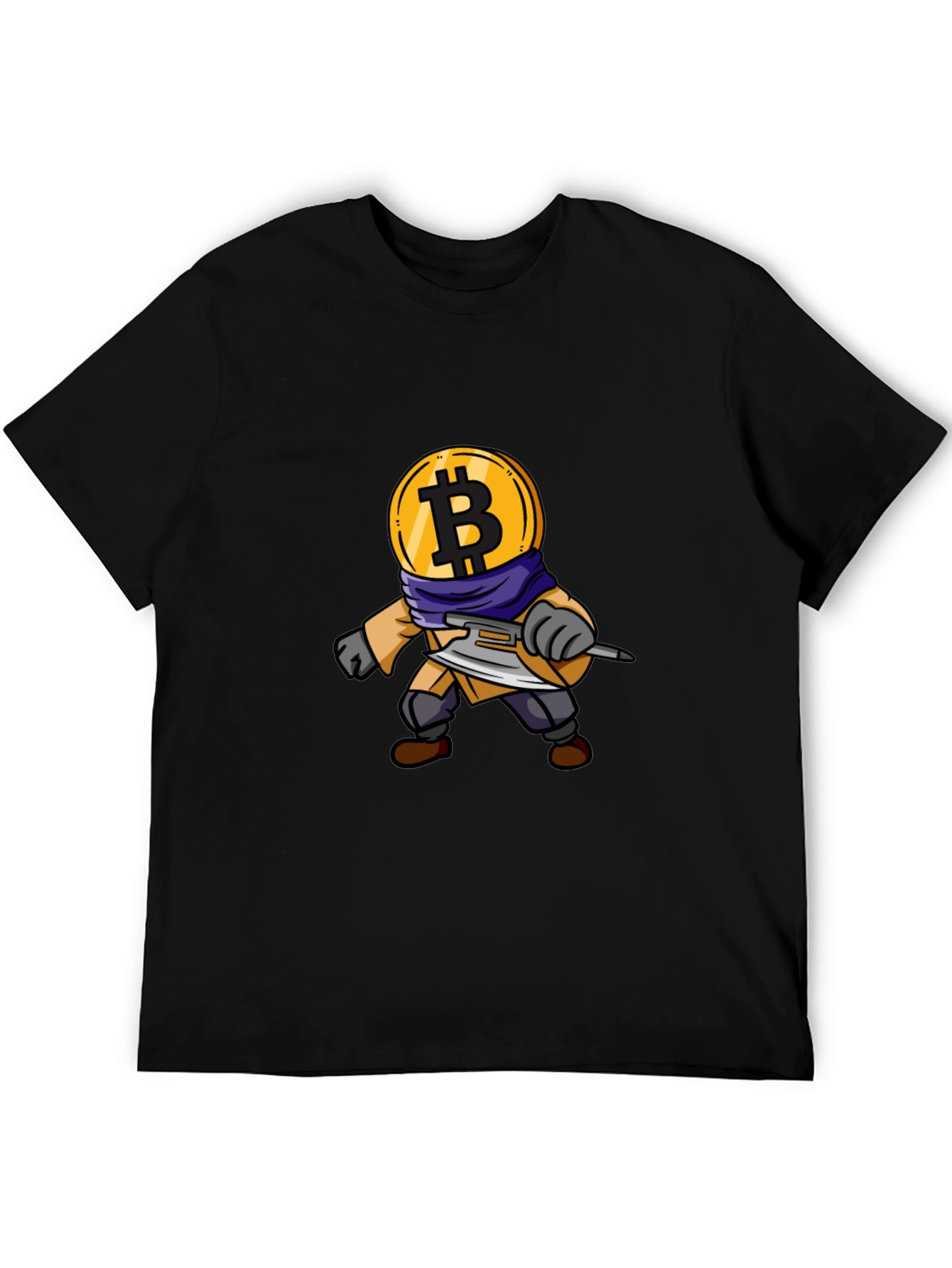Bitcoin Crypto Warrior Black T-Shirt
