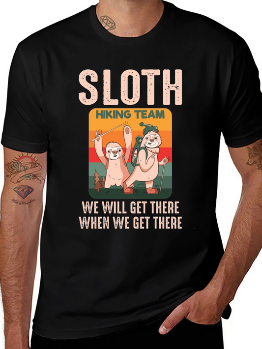 Sloth Hiking Team T-Shirt: Slow & Steady Wins!