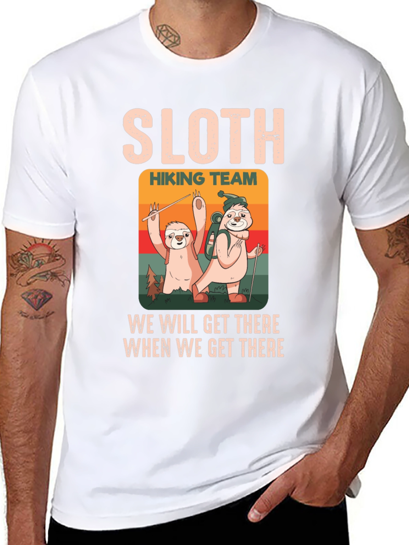 Sloth Hiking Team T-Shirt: Slow & Steady Wins!