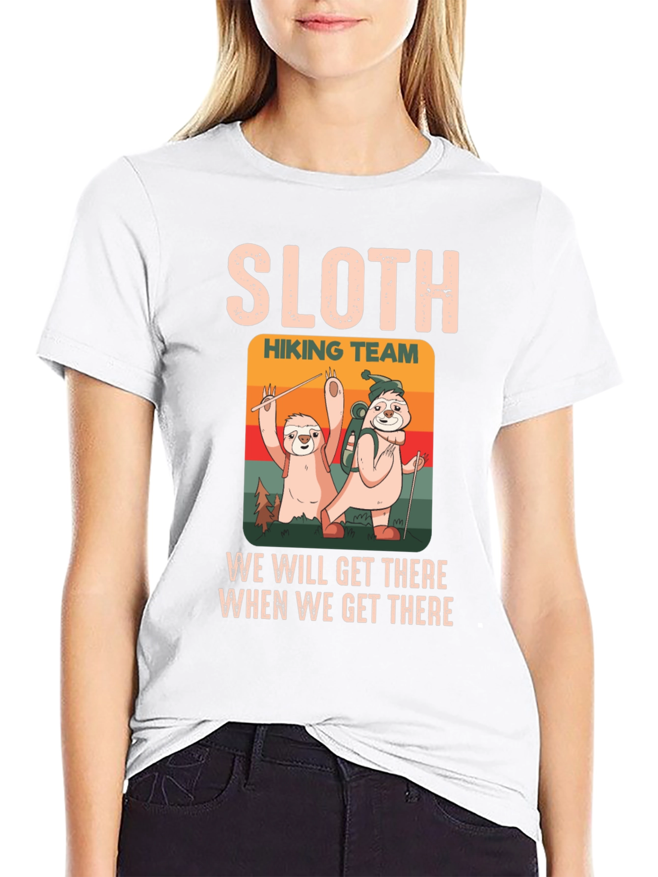 Sloth Hiking Team T-Shirt: Slow & Steady Wins!