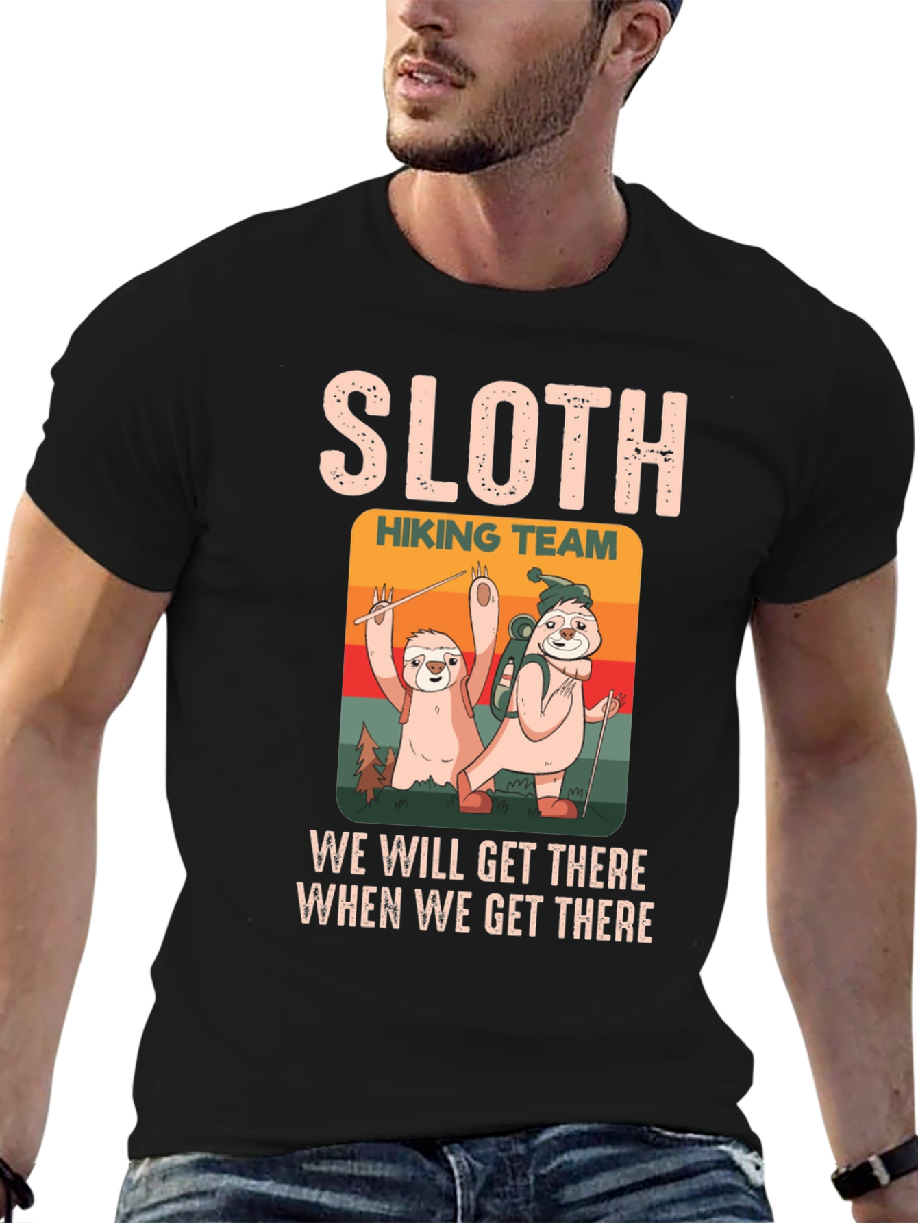 Sloth Hiking Team T-Shirt: Slow & Steady Wins!