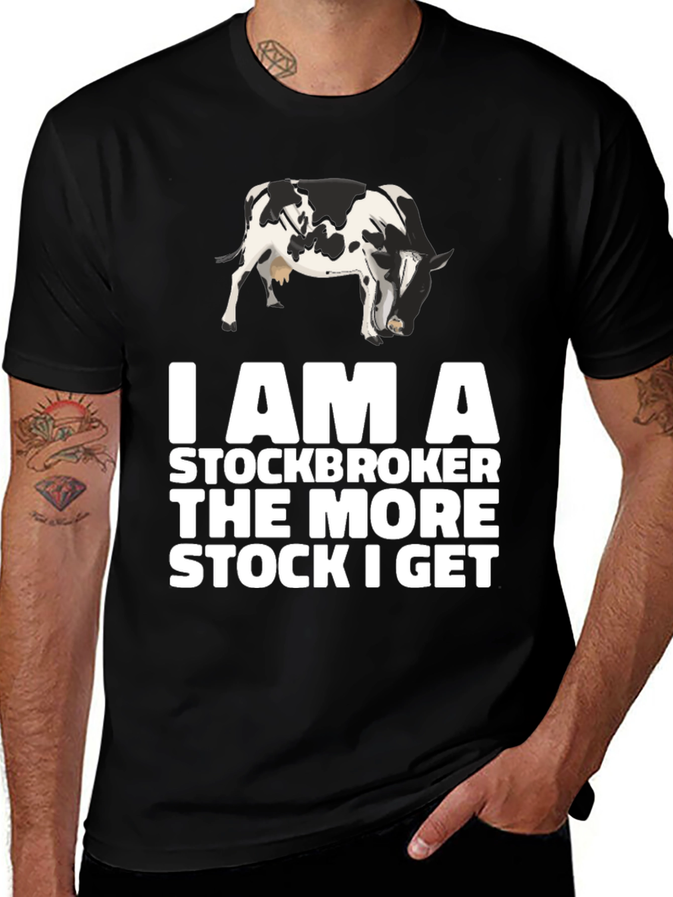 Stockbroker Cow T-Shirt