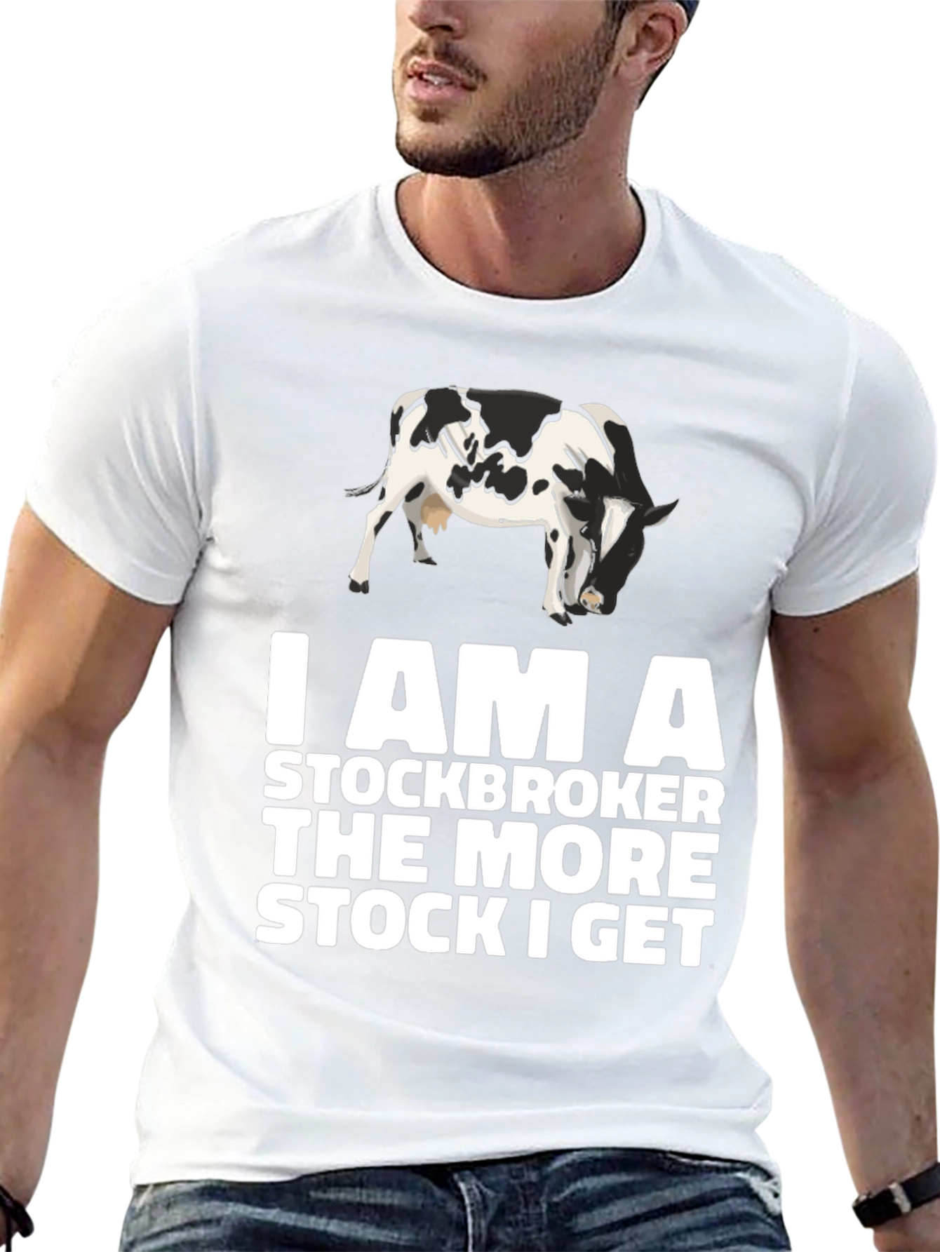 Stockbroker Cow T-Shirt