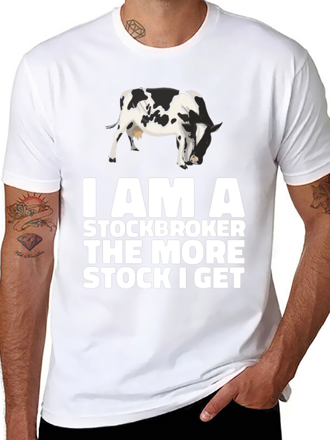 Stockbroker Cow T-Shirt