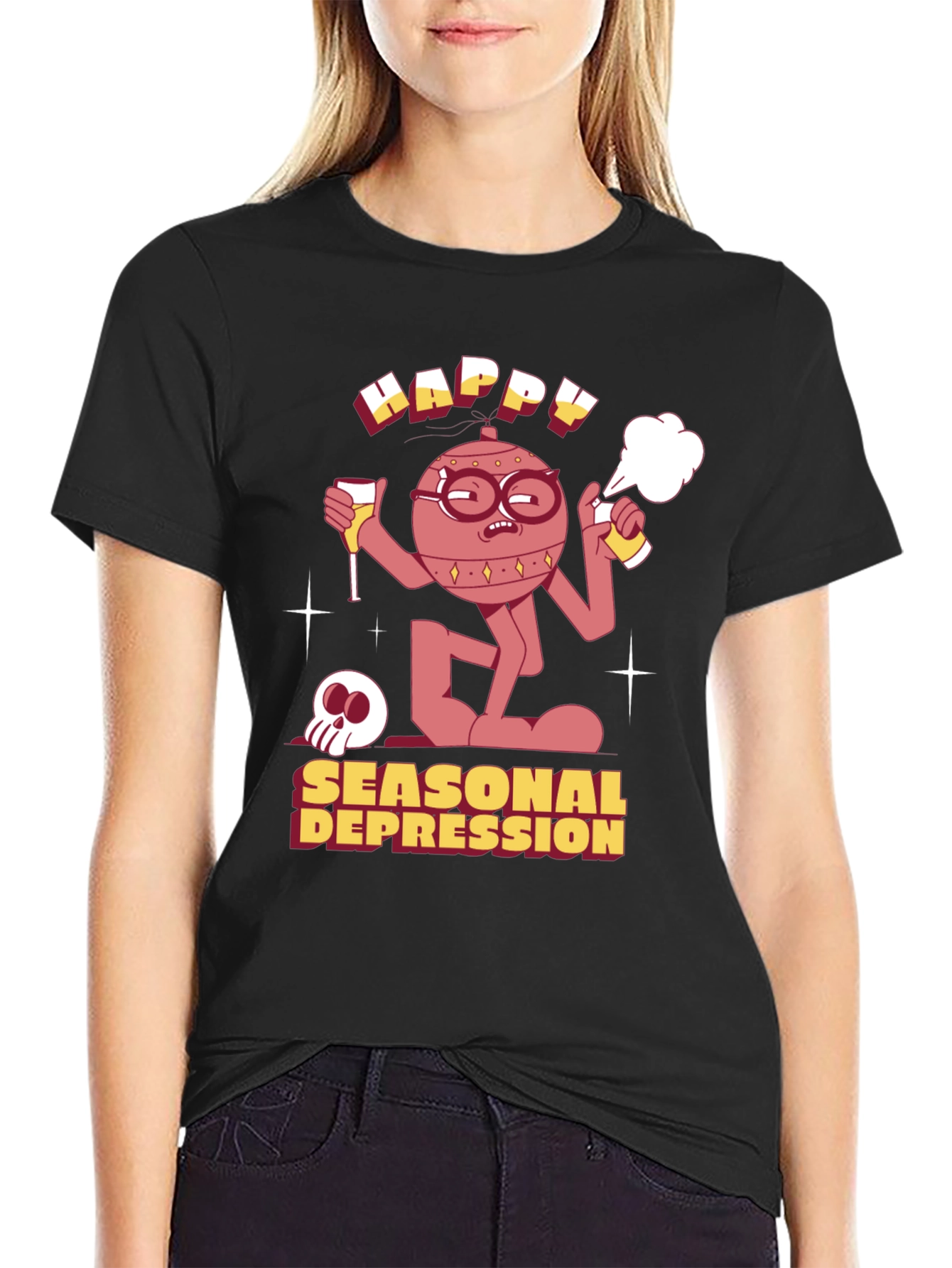 Happy Seasonal Depression Graphic Tee