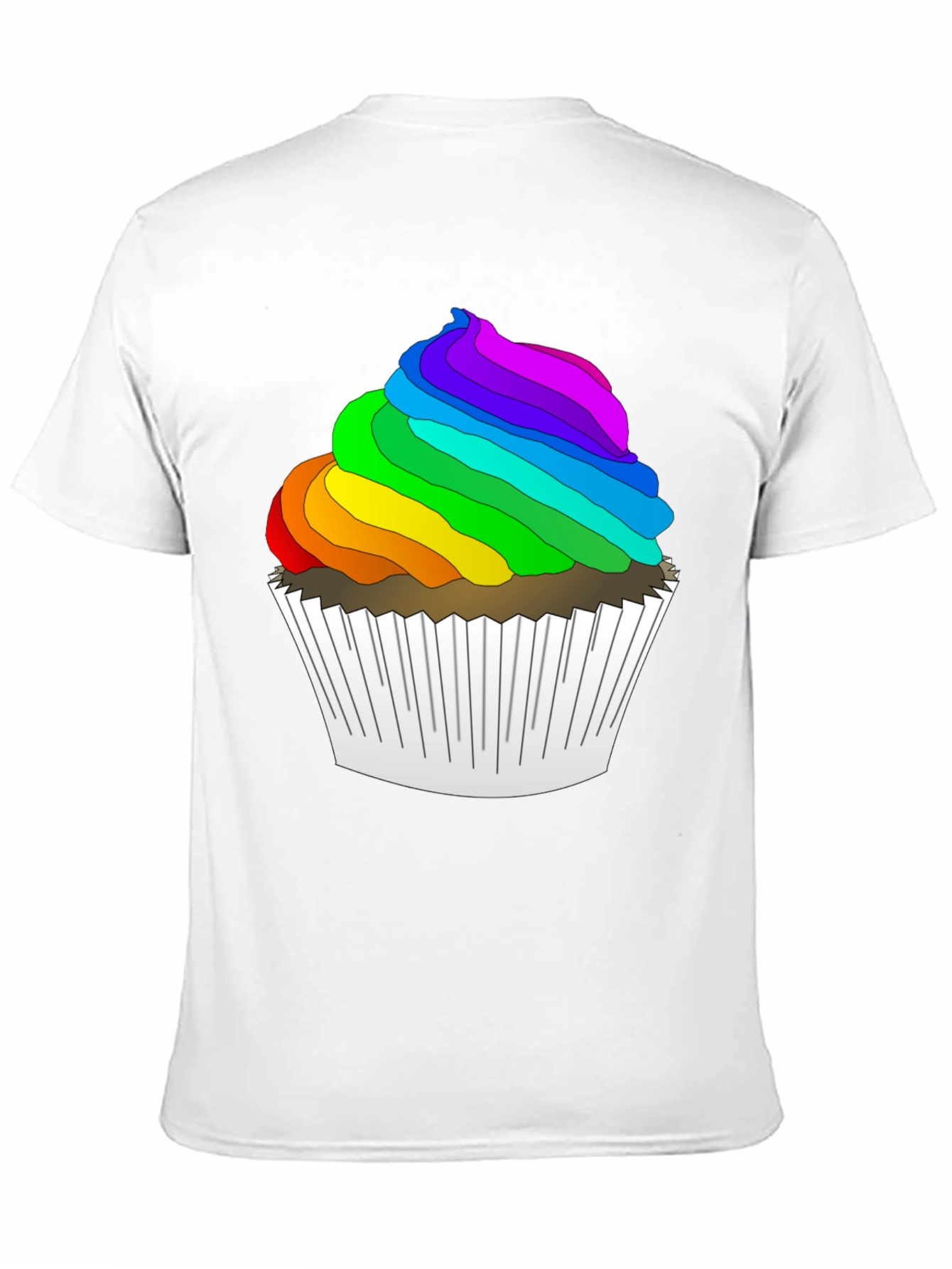 Rainbow Cupcake T-Shirt - Fun & Festive!