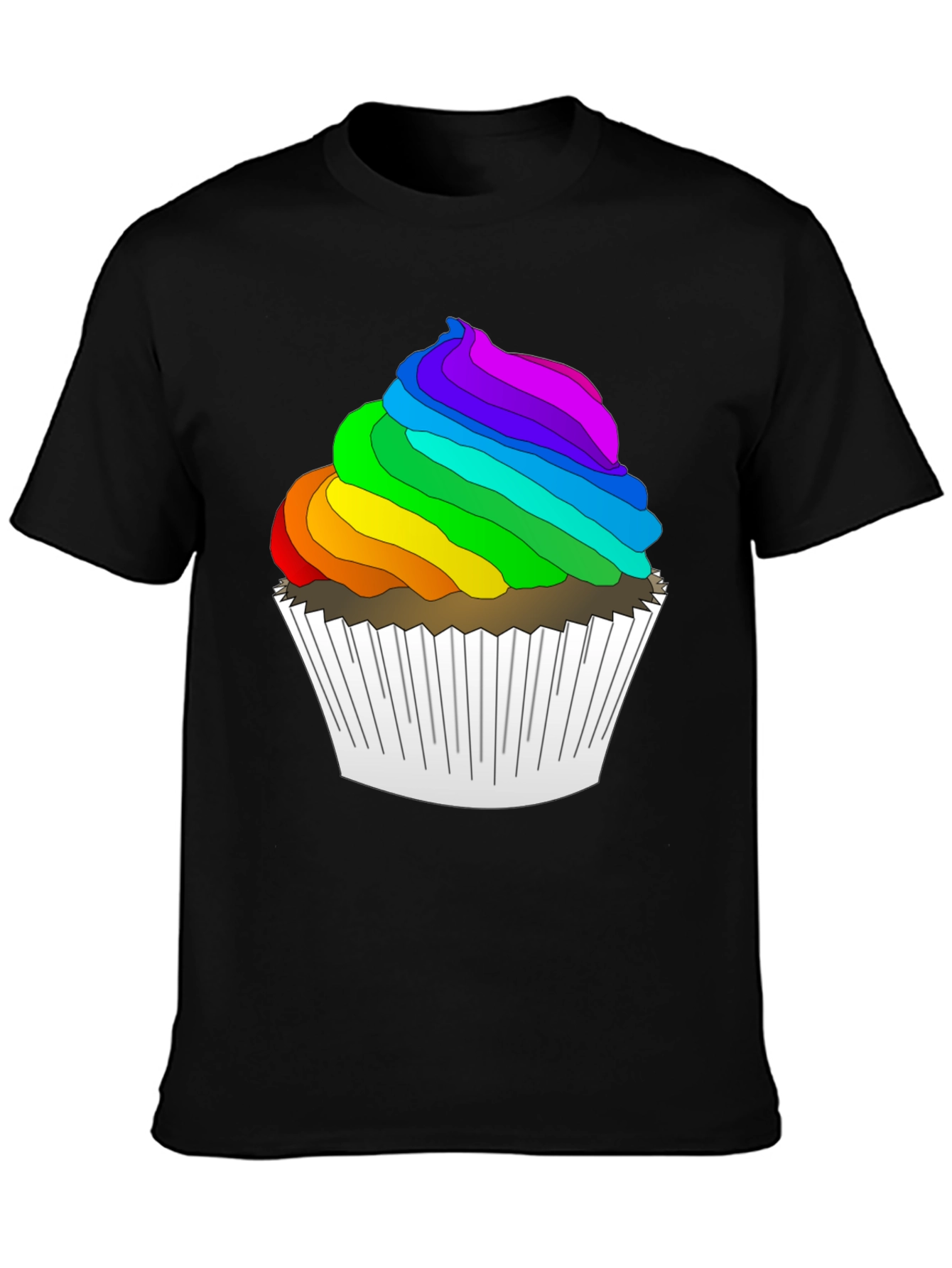 Rainbow Cupcake T-Shirt - Fun & Festive!