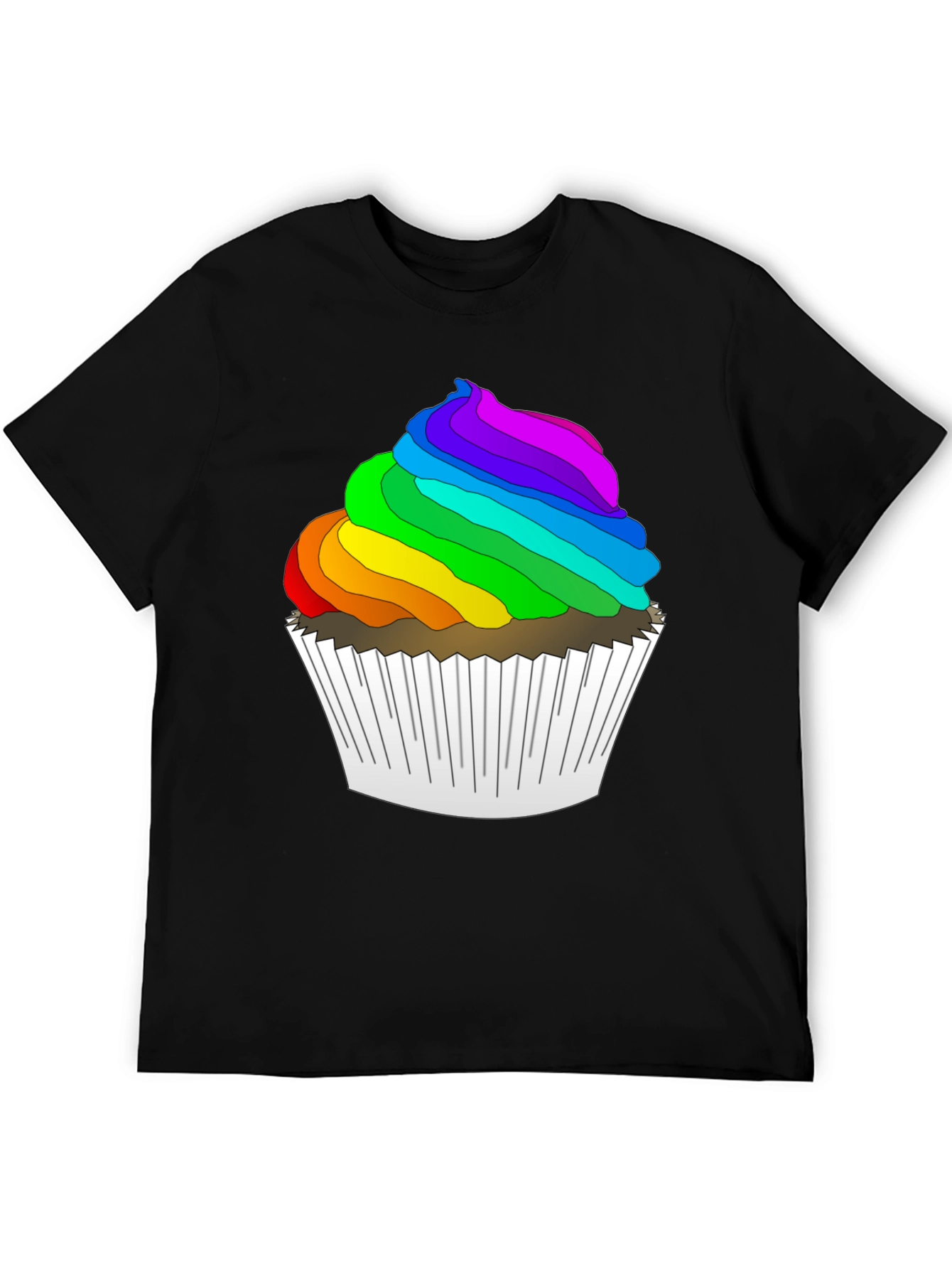 Rainbow Cupcake T-Shirt - Fun & Festive!