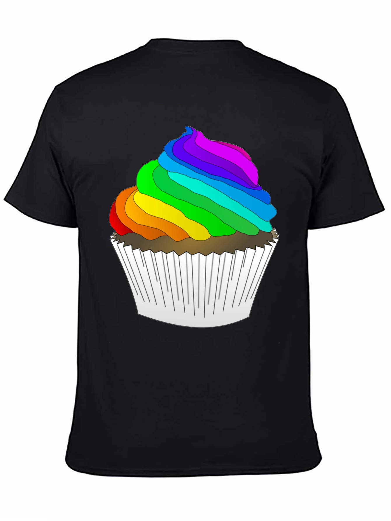 Rainbow Cupcake T-Shirt - Fun & Festive!