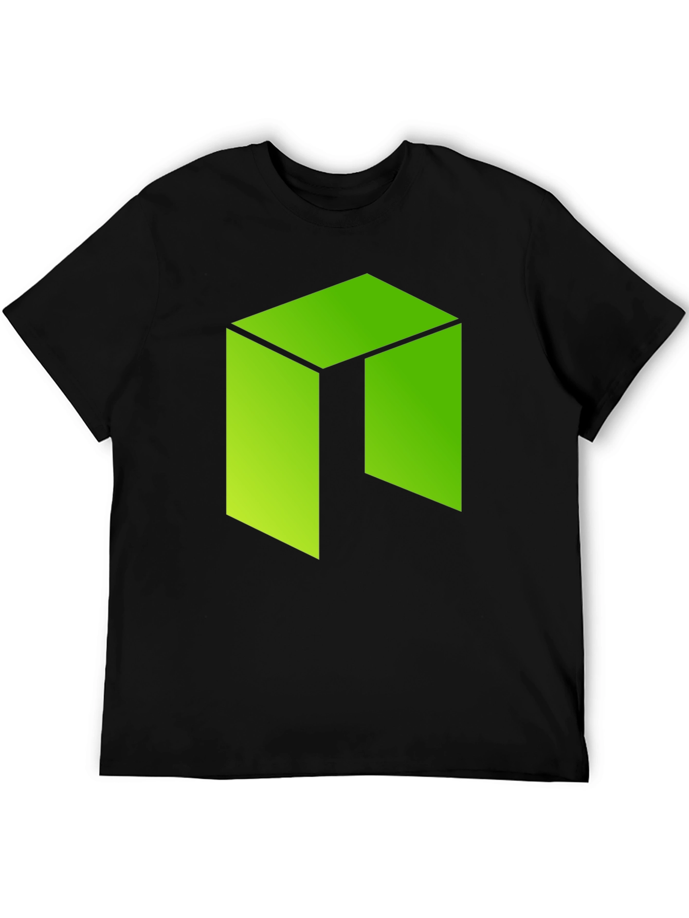 Geometric Green Logo Graphic T-Shirt