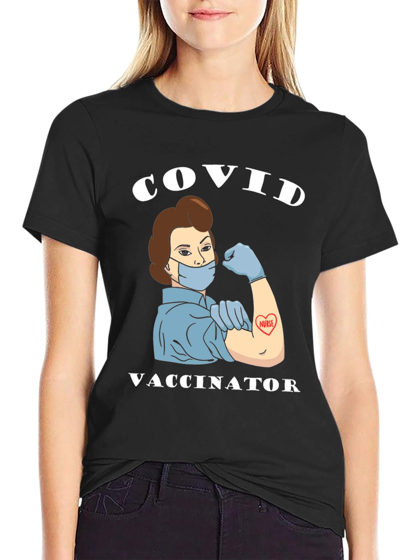 COVID Vaccinator T-Shirt - Support Nurses