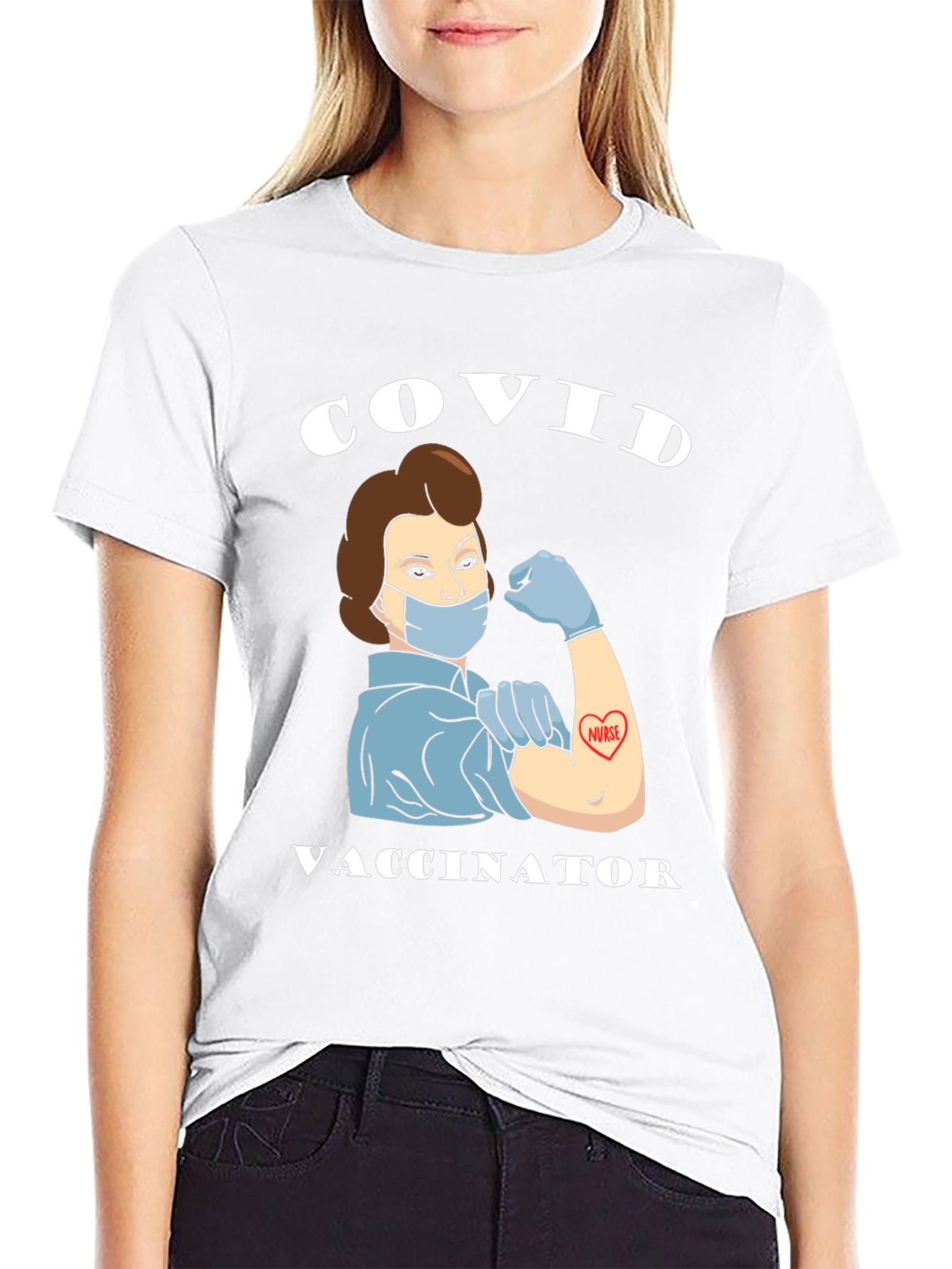 COVID Vaccinator T-Shirt - Support Nurses